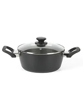 Oster Connelly 7 Piece Aluminum Premium Nonstick Pots and Pans Cookware Set W/ Induction & BakelteStay Cool Handle - Black