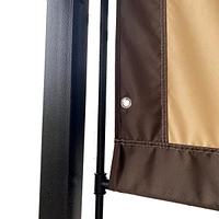 Universal Canopy Cover Replacement For 12x9 Ft Curved Outdoor Pergola Structure