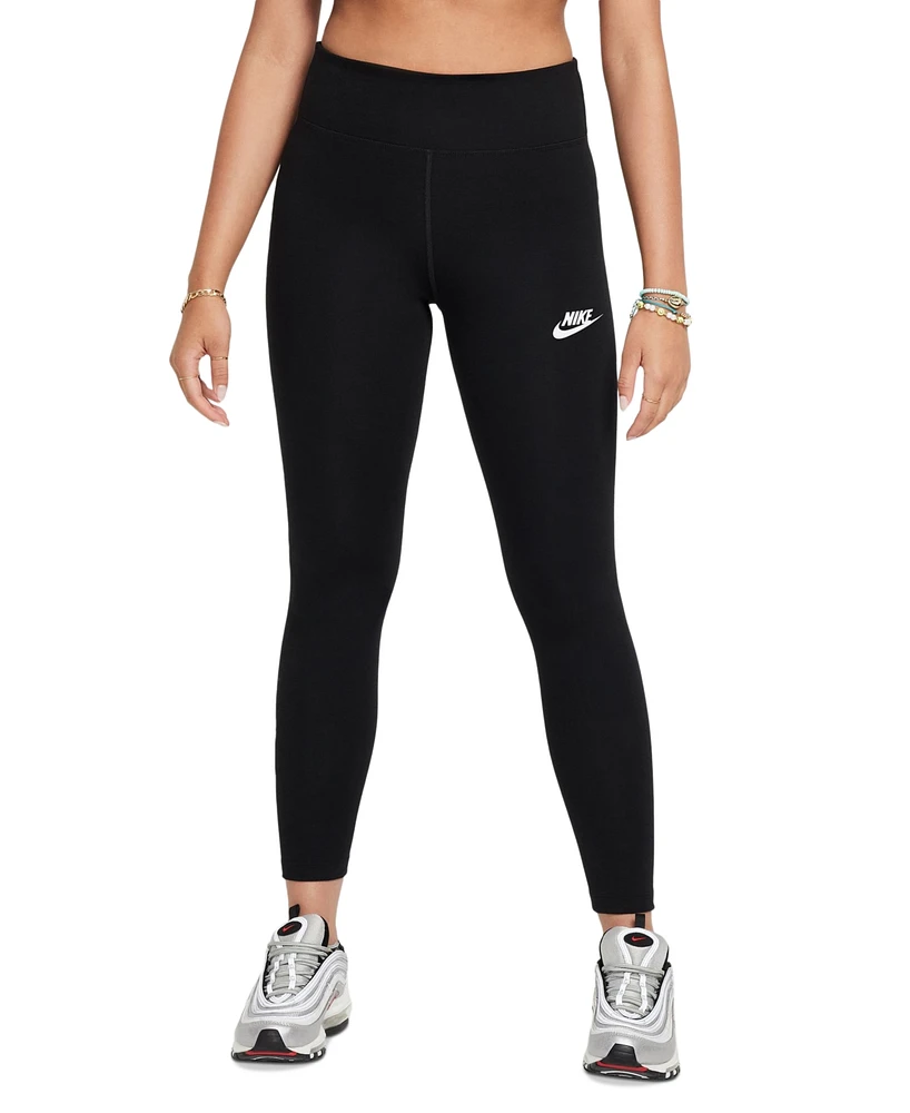 Nike Big Girls' Sportswear Classic High-Waisted Leggings