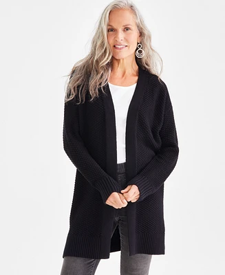 Style & Co Women's Open-Front Long-Sleeve Cardigan, Created for Macy's