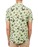 Brooklyn Brigade Men's Arlington Slim-Fit Stretch Rose-Print Button-Down Camp Shirt