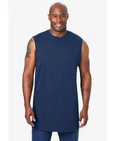 KingSize Big & Tall Shrink-Less Longer-Length Lightweight Muscle Pocket Tee