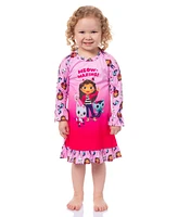 Gabby's Dollhouse Toddler Girls Meow-Mazing! Sleep Pajama Dress Nightgown