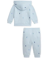 Polo Ralph Lauren Baby Embroidered Hoodie & Pant Set