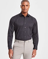 Alfani Men's Regular-Fit Printed Dress Shirt, Created for Macy's