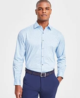 Alfani Men's Regular-Fit Printed Dress Shirt, Created for Macy's