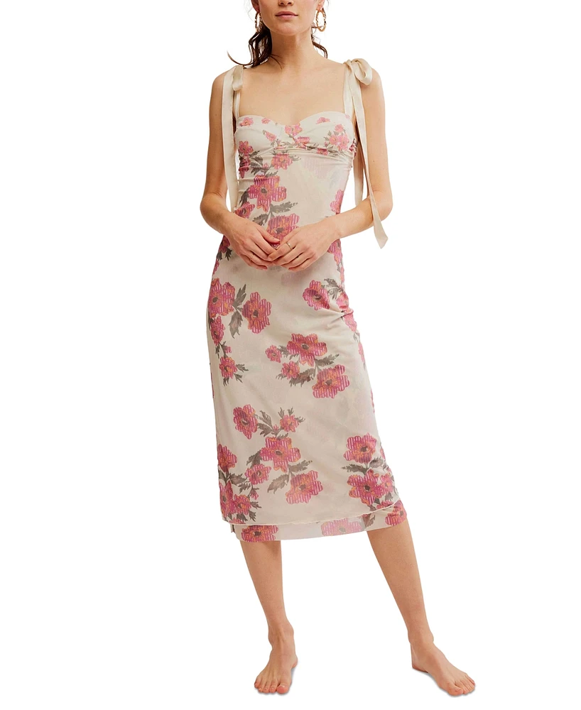 Free People Women's Got Glam Floral Midi Slip Dress