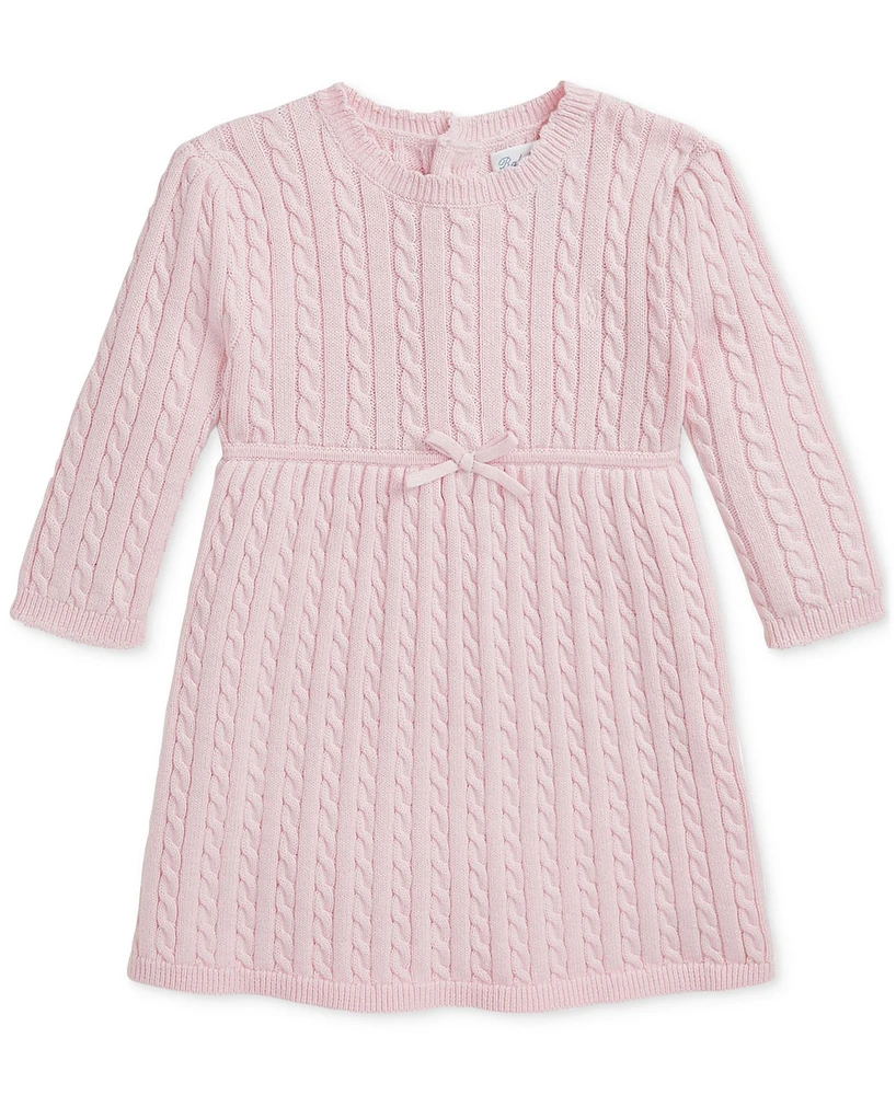 Polo Ralph Lauren Baby Cotton Cable-Knit Dress