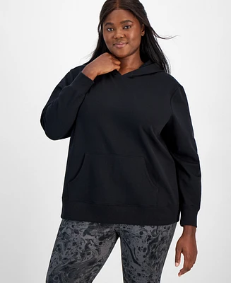 Id Ideology Plus Relaxed Fleece Hoodie, Created for Macy's