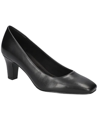 Easy Street Women's Poet Square Toe Pumps