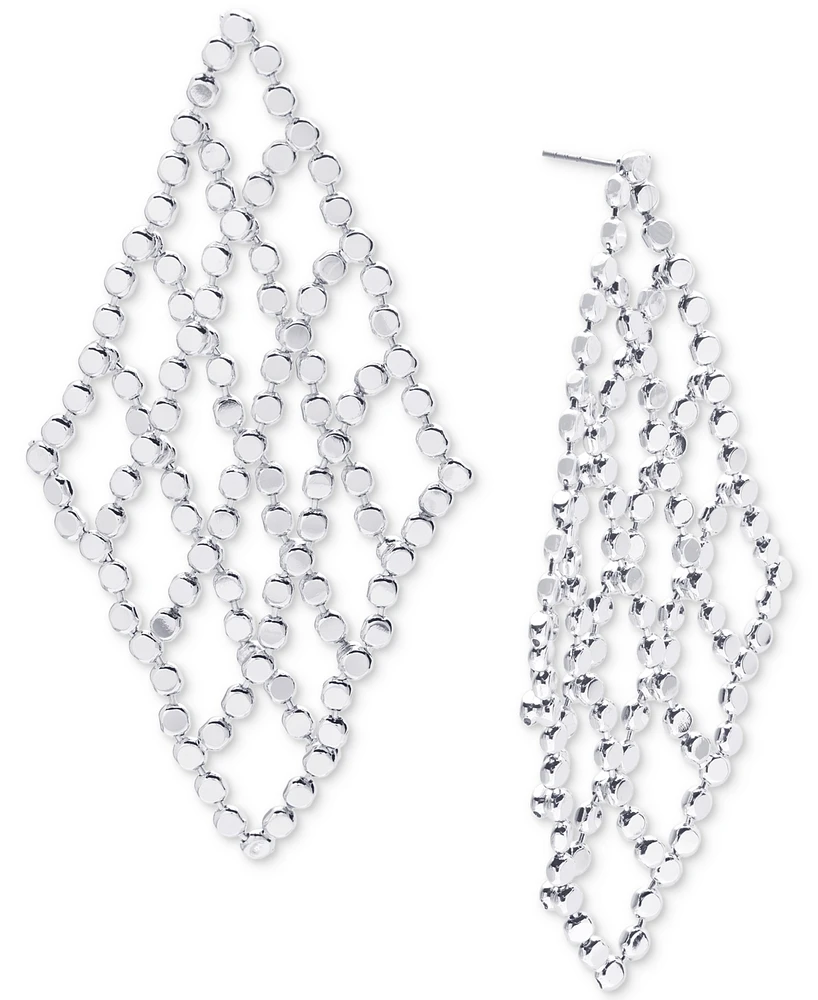 I.n.c. International Concepts Polished Openwork Long Chandelier Earrings, Created for Macy's