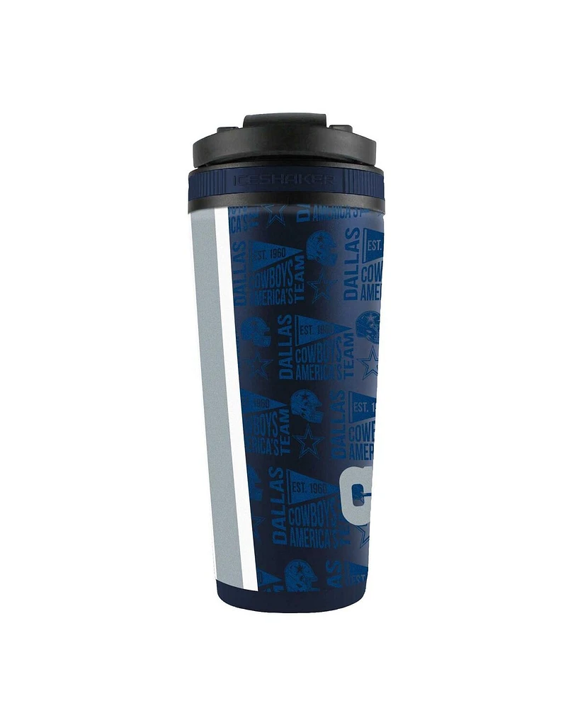 Wincraft Dallas Cowboys 26oz. 4D Stainless Steel Ice Shaker Bottle