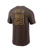 Nike Men's Fernando Tatis Jr. Brown San Diego Padres Fuse Name Number T-Shirt