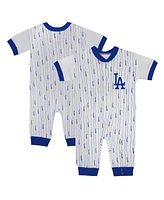 Fanatics Baby White Los Angeles Dodgers Logo Best Series Full-Snap Jumper