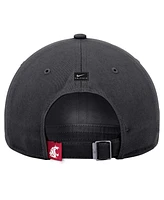 Nike Men's Charcoal Washington State Cougars 2024 Sideline Club Adjustable Hat