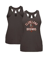 New Era Women's Brown Cleveland Browns 2024 Nfl Training Camp Tank Top