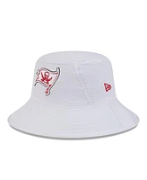 New Era Men's White Tampa Bay Buccaneers 2024 Nfl Training Camp Stretch Bucket Hat