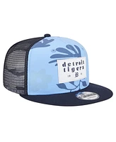 New Era Men's Navy Detroit Tigers Bikini Bottom Trucker 9FIFTY Snapback Hat