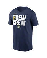 Nike Men's Navy Milwaukee Brewers Local Home Town T-Shirt