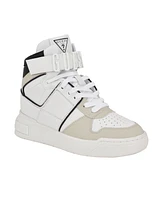 Guess Women's Corten Casual High Top Logo Lace Up Sneakers