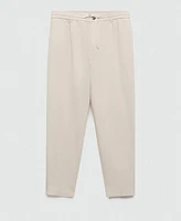 Mango Men's Slim-Fit Drawstring Detail Pants