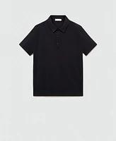 Mango Men's Fine-Knit Polo Shirt