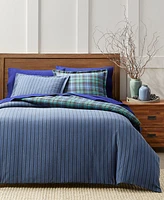 Charter Club Campbell Plaid Flannel Duvet Cover, Twin, Exclusively at Macy's