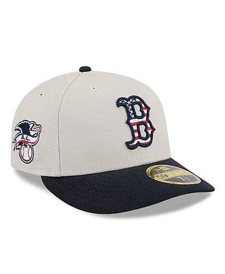 New Era Men's Black Boston Red Sox 2024 Fourth of July Low Profile 59FIFTY Fitted Hat