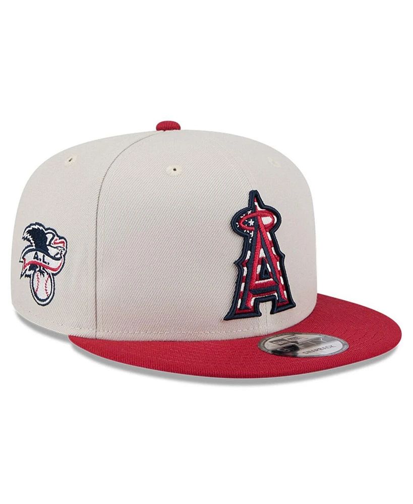 New Era Men's Red Los Angeles Angels 2024 Fourth of July 9FIFTY Snapback Hat