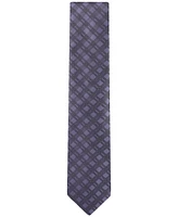 Calvin Klein Men's Double-Rail Grid Tie