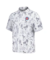 Tommy Bahama Men's Gray Chicago Cubs Sport Cabana Shores IslandZone Tri-Blend Polo