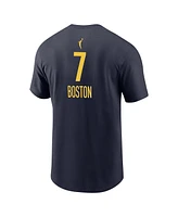 Nike Men's and Women's Aliyah Boston Navy Indiana Fever Explorer Edition Name Number T-Shirt