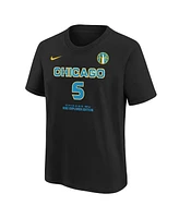 Nike Men's and Women's Angel Reese Black Chicago Sky 2024 Wnba Draft Name Number T-Shirt