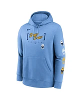 Nike Men's Powder Blue Milwaukee Brewers City Connect Club Pullover Hoodie