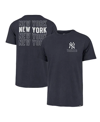 '47 Brand Men's Navy New York Yankees Hang Back Franklin T-Shirt