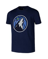 Outerstuff Big Boys and Girls Navy Minnesota Timberwolves Primary Logo T-Shirt