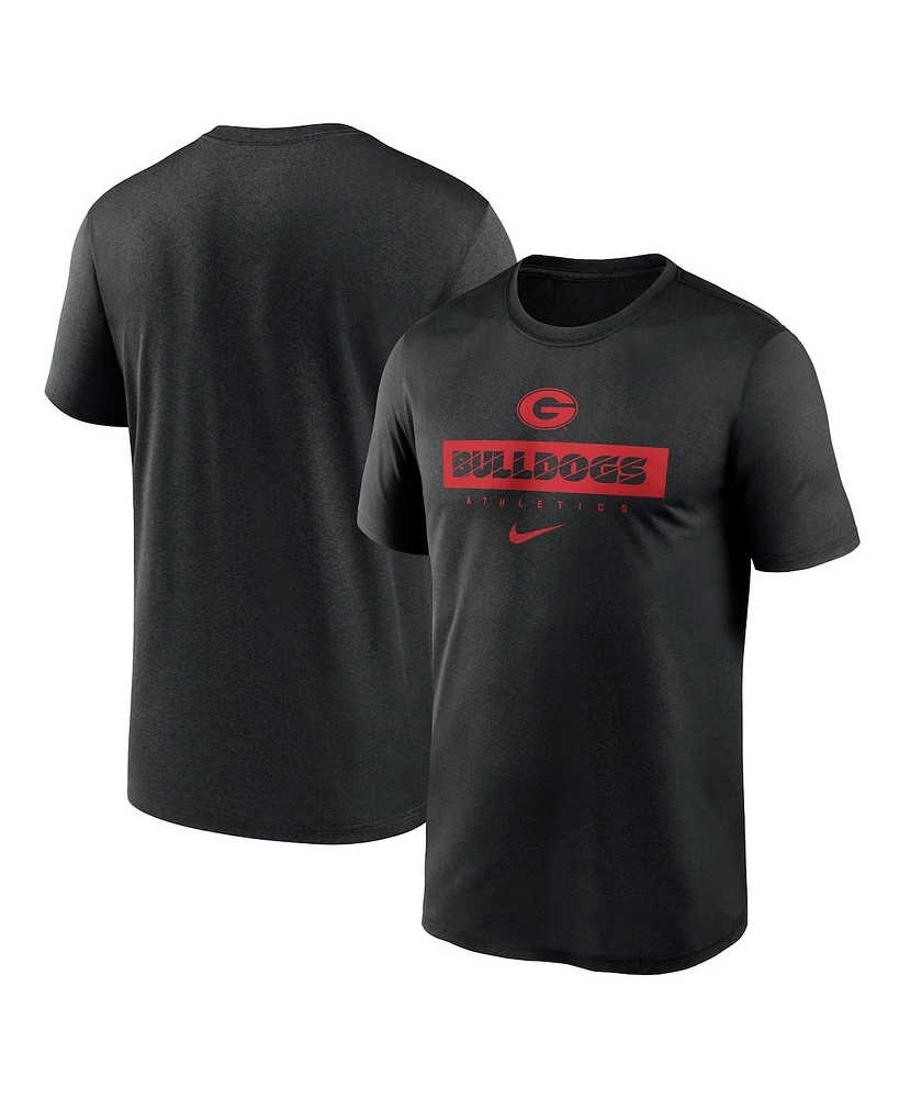 Nike Men's Black Georgia Bulldogs 2024 Sideline Legend Performance T-Shirt