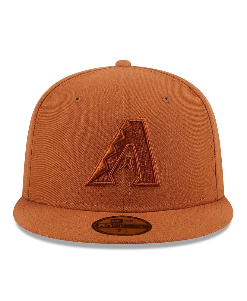 New Era Men's Brown Arizona Diamondbacks Spring Color 59FIFTY Fitted Hat