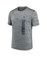 Nike Men's Gray Dallas Cowboys 2024 Sideline Velocity Performance T-Shirt