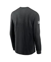 Nike Men's Black Minnesota Vikings Sideline Performance Long Sleeve T-Shirt