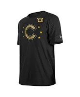 New Era Men's Black Chicago Cubs 2024 Armed Forces Day T-Shirt