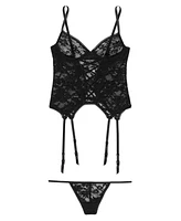 Adore Me Women's Emalyn Bustier & G-String Set