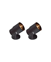 Pro Track Set of 2 Small Uplighting Indoor Accent Spot-Lights Plug