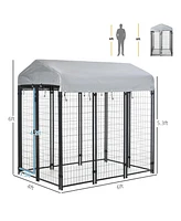 Streamdale Furniture Premium Outdoor Dog Kennel Protected from Rain, Sun, and Heat