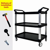 Streamdale Furniture Three-layer thickened plastic mobile tool cart