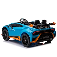 Streamdale Furniture Lamborghini-Inspired Ride-On Car with Usb, Bluetooth, Drifting, and Dual Motor Rear Drive