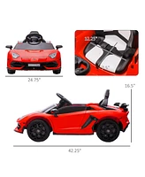 Simplie Fun Lamborghini Aventador Licensed Electric Play Car for Kids with Remote Control