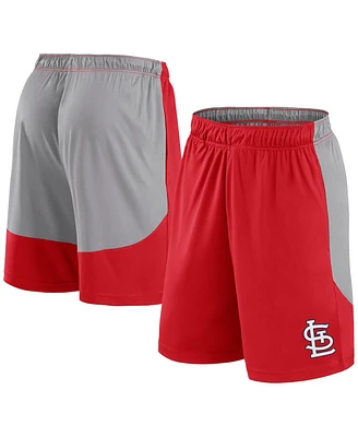 Fanatics Men's Red/Gray St. Louis Cardinals Go Hard Shorts