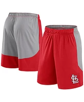 Fanatics Men's Red/Gray St. Louis Cardinals Go Hard Shorts