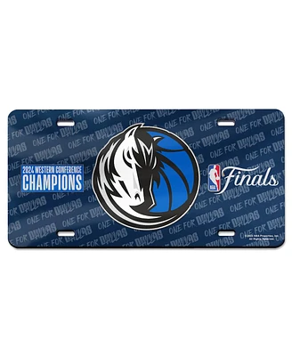 Wincraft Dallas Mavericks 2024 Western Conference Champions Laser Cut License Plate